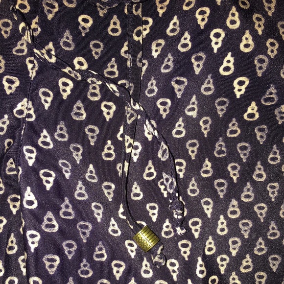 Silky boho patterned pants with pockets - Picture 4 of 4